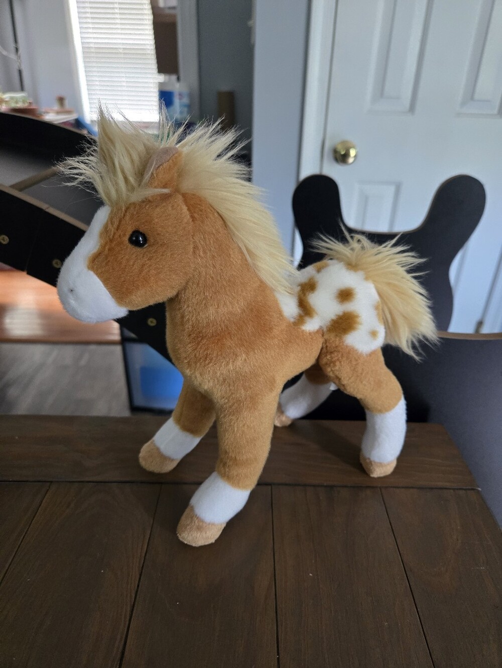 Douglas Plush Pony / Horse Stuffed Animal – Tan & White Kids Toy